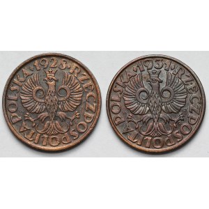 2 grosze coins from 1928 and 1931 - set (2 pieces)