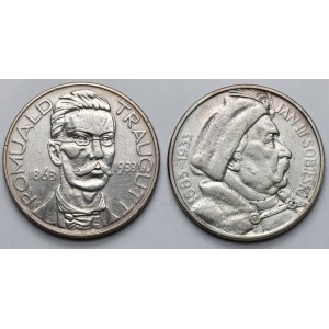10 zlotých 1933 Traugutt a Sobieski – sada (2 ks)