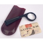 PZO (Polskie Zakłady Optyczne) Magnifying Glass, 5x - Black, with Case
