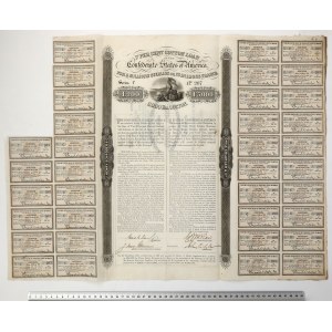 Confederate States of America (CSA), Bond 200 Pounds 1863
