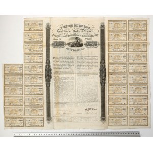 Confederate States of America (CSA), Bond 100 Pounds 1863