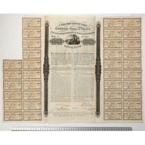 Confederate States of America (CSA), Bond 100 Pounds 1863
