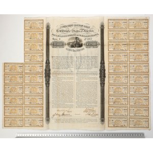Confederate States of America (CSA), Bond 100 Pounds 1863