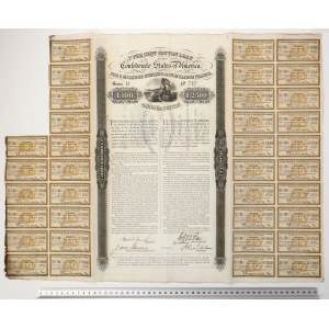 Confederate States of America (CSA), Bond 100 Pounds 1863