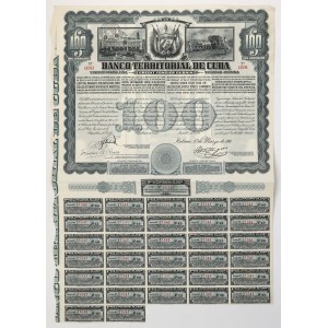 Cuba, Banco Territorial de Cuba, 100 Dollars 1911