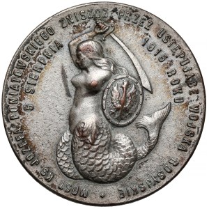 Medal Commemorating the Destruction of the Poniatowski Bridge in Warsaw, 1915 (Knedler)