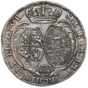 August II the Strong, 1723 Taler, IGS, Dresden