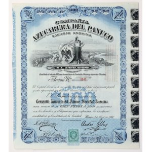 Mexico, Compañía Azucarera del Pánuco, 100 Pesos 1900