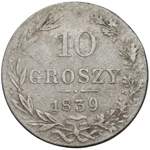 10 groszy, 1839 MW, Warsaw