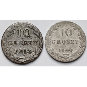 10 Groschen 1830 und 1840 – Set (2 Stück)
