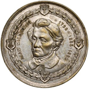 Medal for the Repatriation of Mickiewicz's Remains, 1890 (Wojtych)