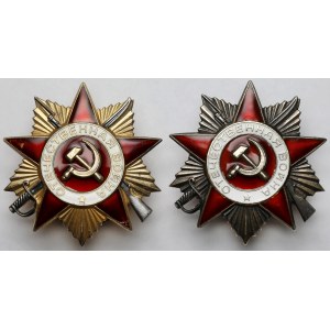 Rosja / ZSRR, Order Wojny Ojczyźnianej kl.I #777983 i kl.II #1439389 - zestaw (2szt)