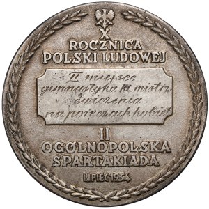 Medal nagrodowy II Ogólnopolska Spartakiada 1954