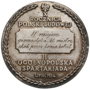 Medal nagrodowy II Ogólnopolska Spartakiada 1954