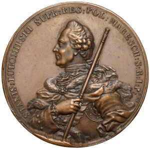 Medal Stanisław Lubomirski 1771 - późniejsza odbitka w brązie