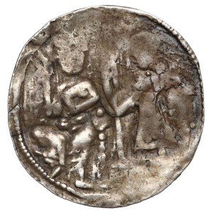 Bolesław III. Krzywousty, Denar – Ritter und der heilige Adalbert