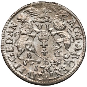 Augusto III di Sassonia, “Szóstak”, Danzica 1762 REOE