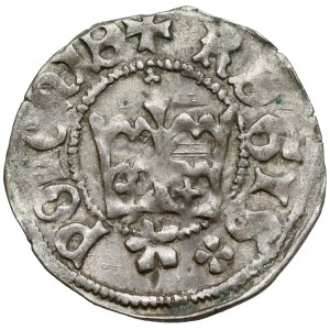 Casimir IV Jagiellon, Kraków Half-Groschen - Reversed E