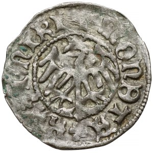Casimir IV Jagiellon, Kraków Half-Groschen - Reversed E