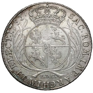 August III of Saxony, 1753 EDC Thaler, Leipzig—with SIGNATURE—extremely rare