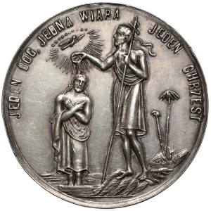 Silver Baptismal Medal - In Commemoration of Baptism - 1904