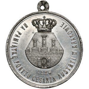 Erinnerungsmedaille an den Aufenthalt von Franz Joseph in Krakau 1880