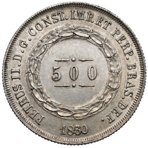 Brazil, 500 reis, 1860