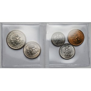 5–50 Groschen und 1 Złoty 1991 – Set (5 Stück)