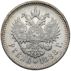 Russia, Nicholas II, 1898 AG Ruble
