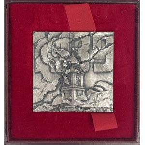Plakieta SREBRO odbudowa Zamku Królewskiego 1971