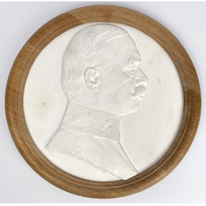 Medalion GIPS (30 cm) Wojciech Kossak 1916 (Cz. Makowski)