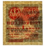 1 grosz, 1924 – left half – CE