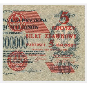 5 groszy, 1924 – right half