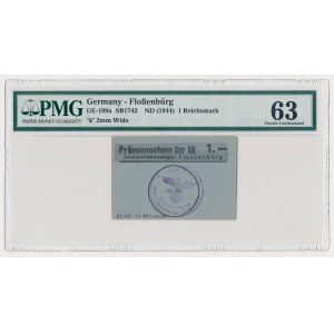Flossenburg, Concentration Camp, 1 Reichsmark Bonus Coupon, 1944