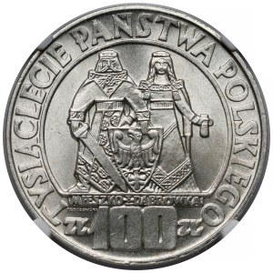 100 zlotych, 1966: Mieszko and Dąbrówka