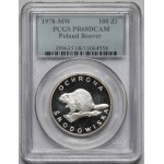 100 zlotych, 1978, Beaver
