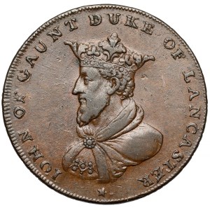 Veľká Británia, Lancaster, Halfpenny 1791 – vojvoda Gaunt