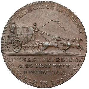Wielka Brytania, Londyn, Halfpenny (~1797) - John Palmer