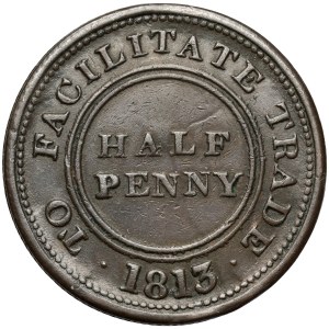 Wielka Brytania, Halfpenny 1813 - Vigornia (Worcester) - John Knapp Junior