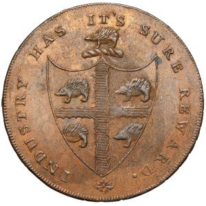 United Kingdom, Birmingham, Halfpenny 1793 - INDUSTRY HAS...