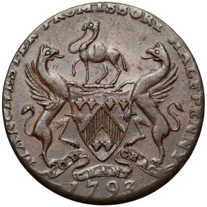 United Kingdom, Manchester, Halfpenny 1793 - British East India Company