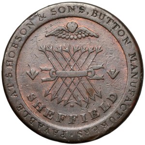 United Kingdom, Sheffield, Yorkshire, Penny 1812 - Hobson &amp; Son's