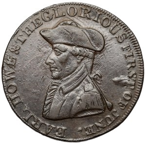 United Kingdom, Liverpool, Halfpenny (1794–1795) — Richard Howe