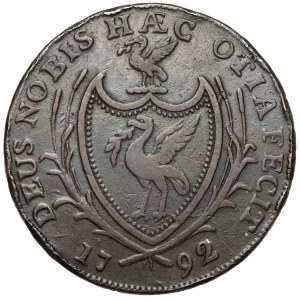 United Kingdom, Liverpool, Halfpenny 1792 - DEUS NOBIS...