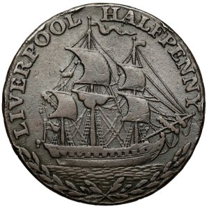 United Kingdom, Liverpool, Halfpenny 1792 - DEUS NOBIS...
