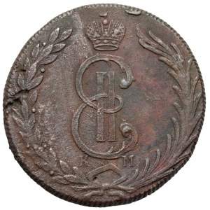 Rosja, Katarzyna II, 10 kopiejek 1776 KM - Syberia