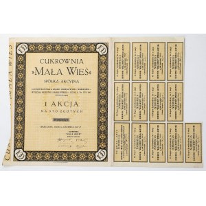 Zuckerfabrik „MAŁA WIEŚ“, 100 Złoty, 1931
