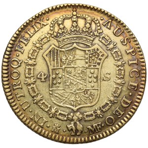 Spain, Charles IV, 4 escudos, 1795 MF, Madrid