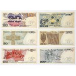 Set mit polnischen Banknoten von 1916 bis 1988, darunter die 100-mkp-Banknote mit dem General (11 Stück)