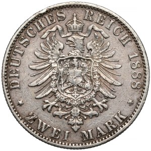 Prusy, Fryderyk III, 2 marki 1888 A